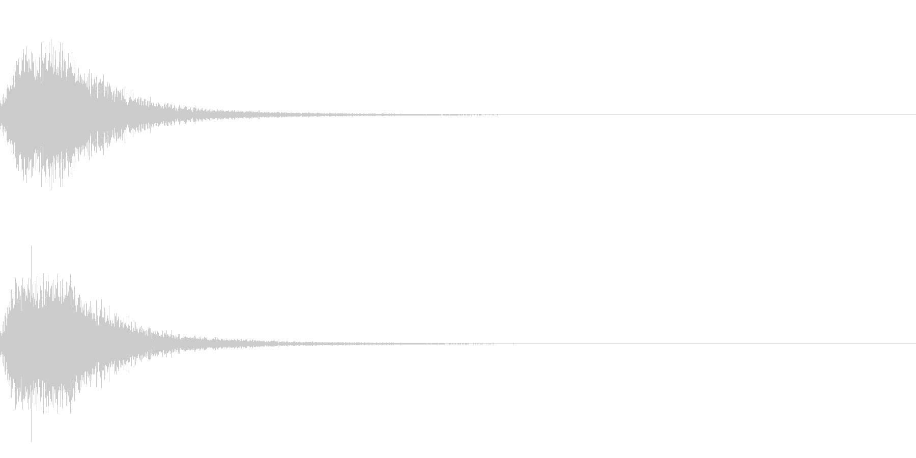 迫力ある和風な歌舞伎の床音(附け木)01の未再生の波形