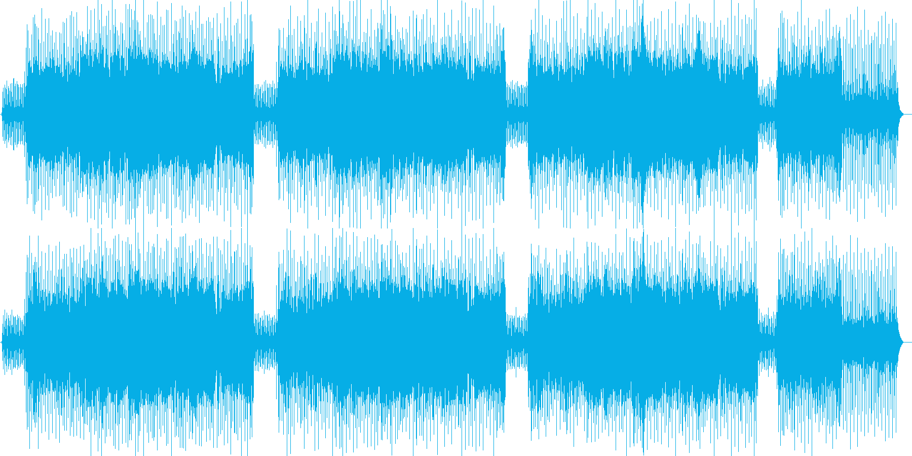 東洋の木漏れ日を表現した曲の再生済みの波形