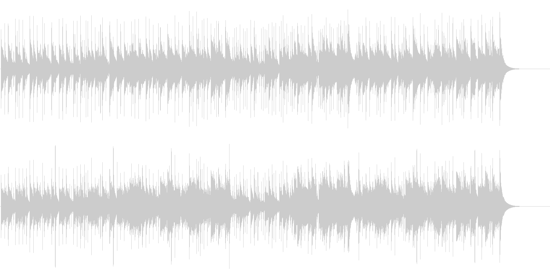のどかな農村を練り歩く純和風ワールド音楽の未再生の波形