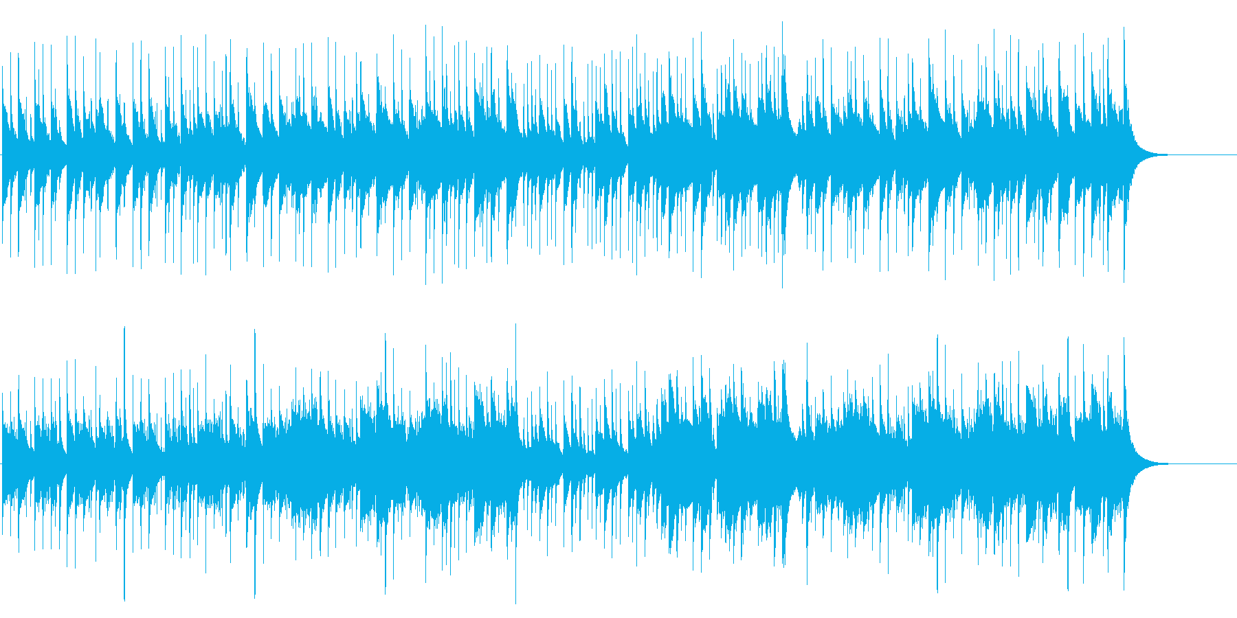 のどかな農村を練り歩く純和風ワールド音楽の再生済みの波形