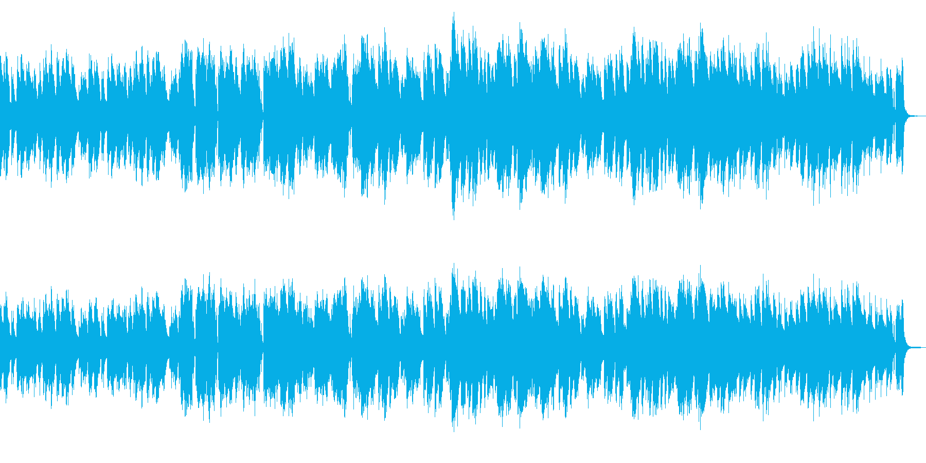 ほのぼの平和なアコギとフルートの再生済みの波形