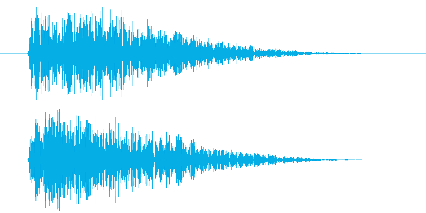 不思議な感じの電子音です。の再生済みの波形