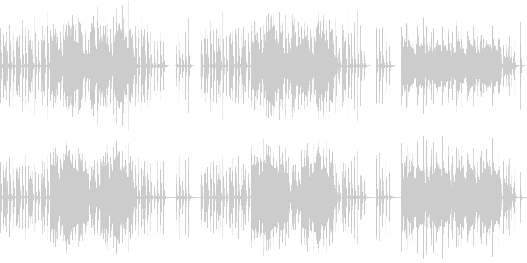 オーボエのコミカルな曲の未再生の波形