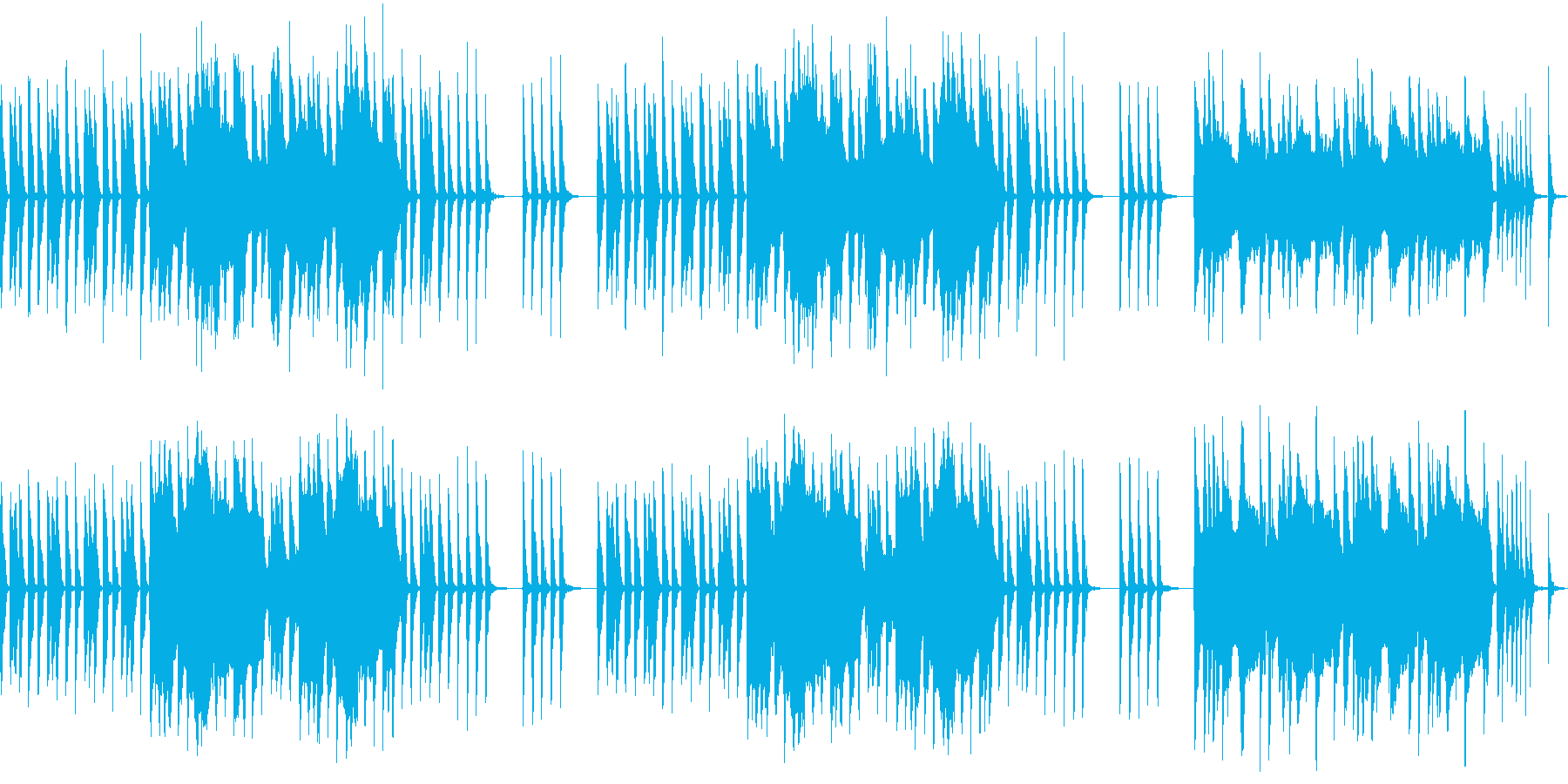 オーボエのコミカルな曲の再生済みの波形