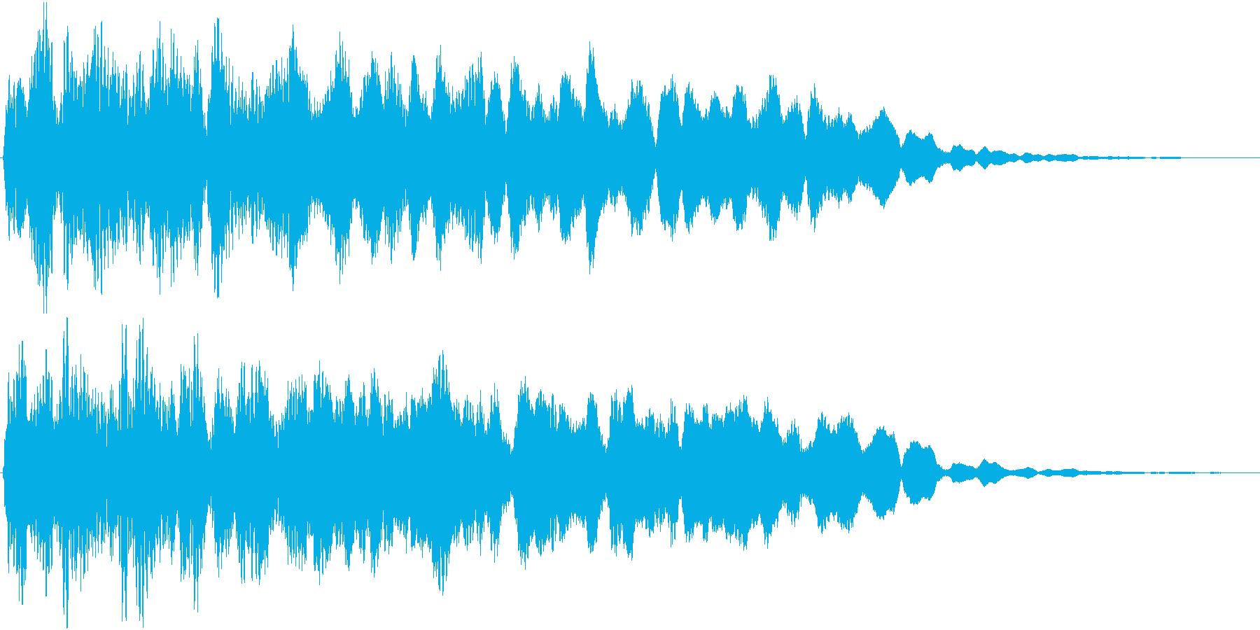 空間的なパッドの効果音です。の再生済みの波形