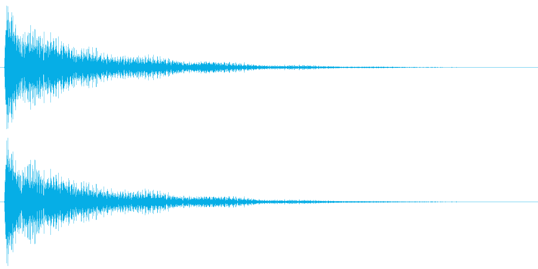 効果音的なワンポイント音です。の再生済みの波形