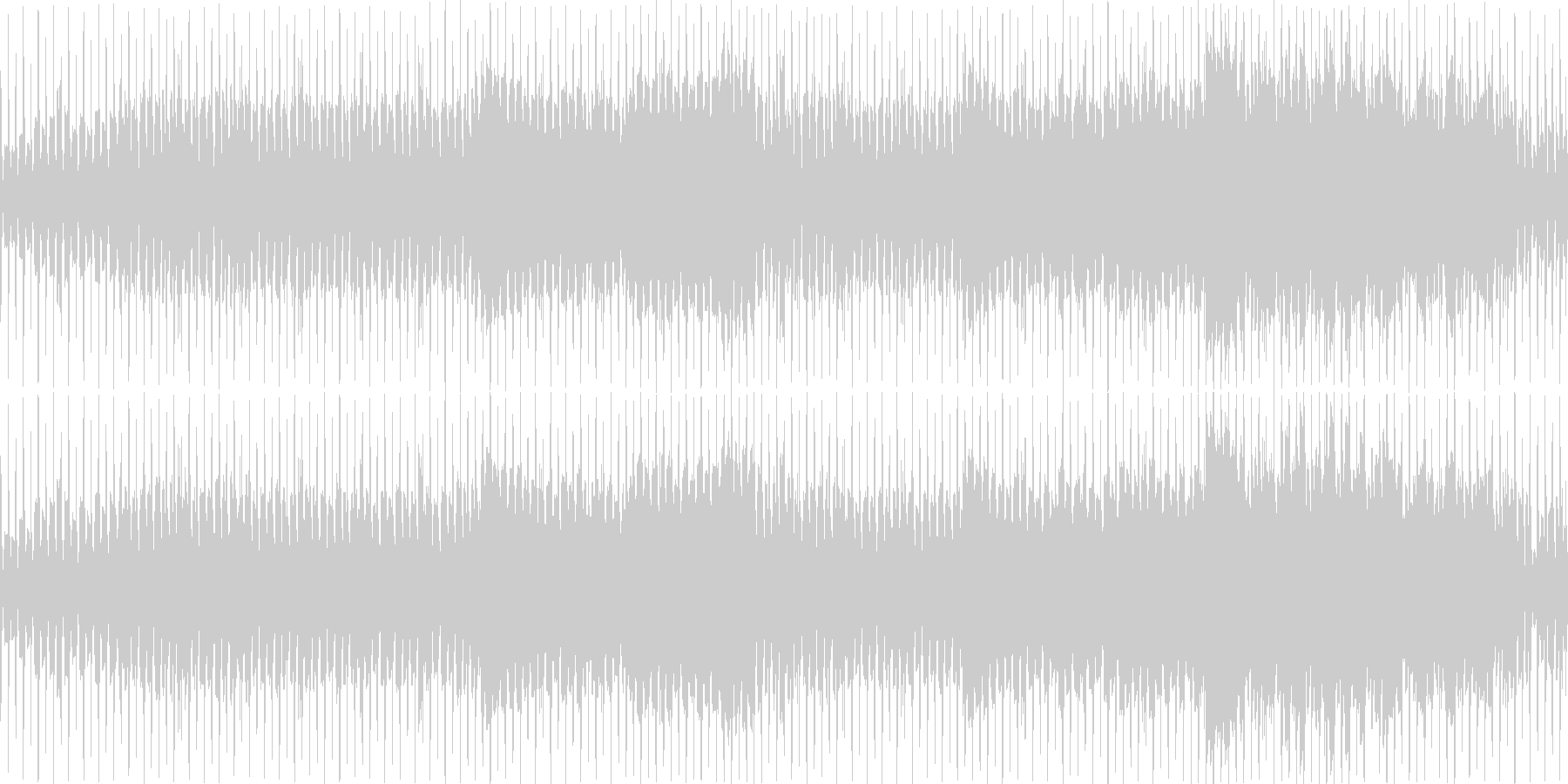 かわいい系のBGM(ループ)の未再生の波形