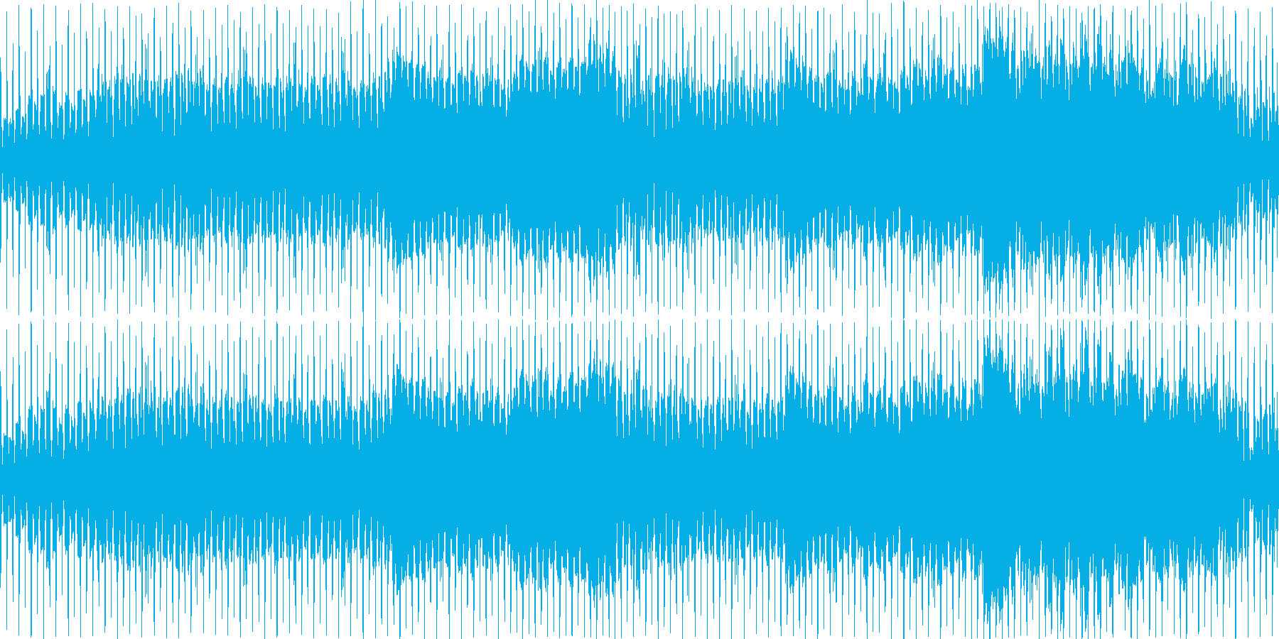 かわいい系のBGM(ループ)の再生済みの波形
