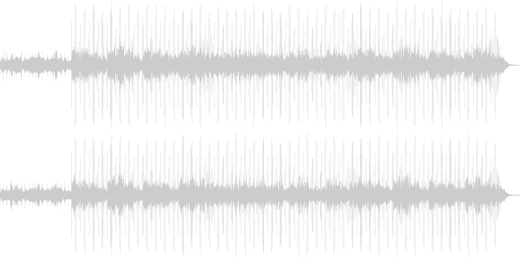ボサノヴァ調 スローな曲 の未再生の波形
