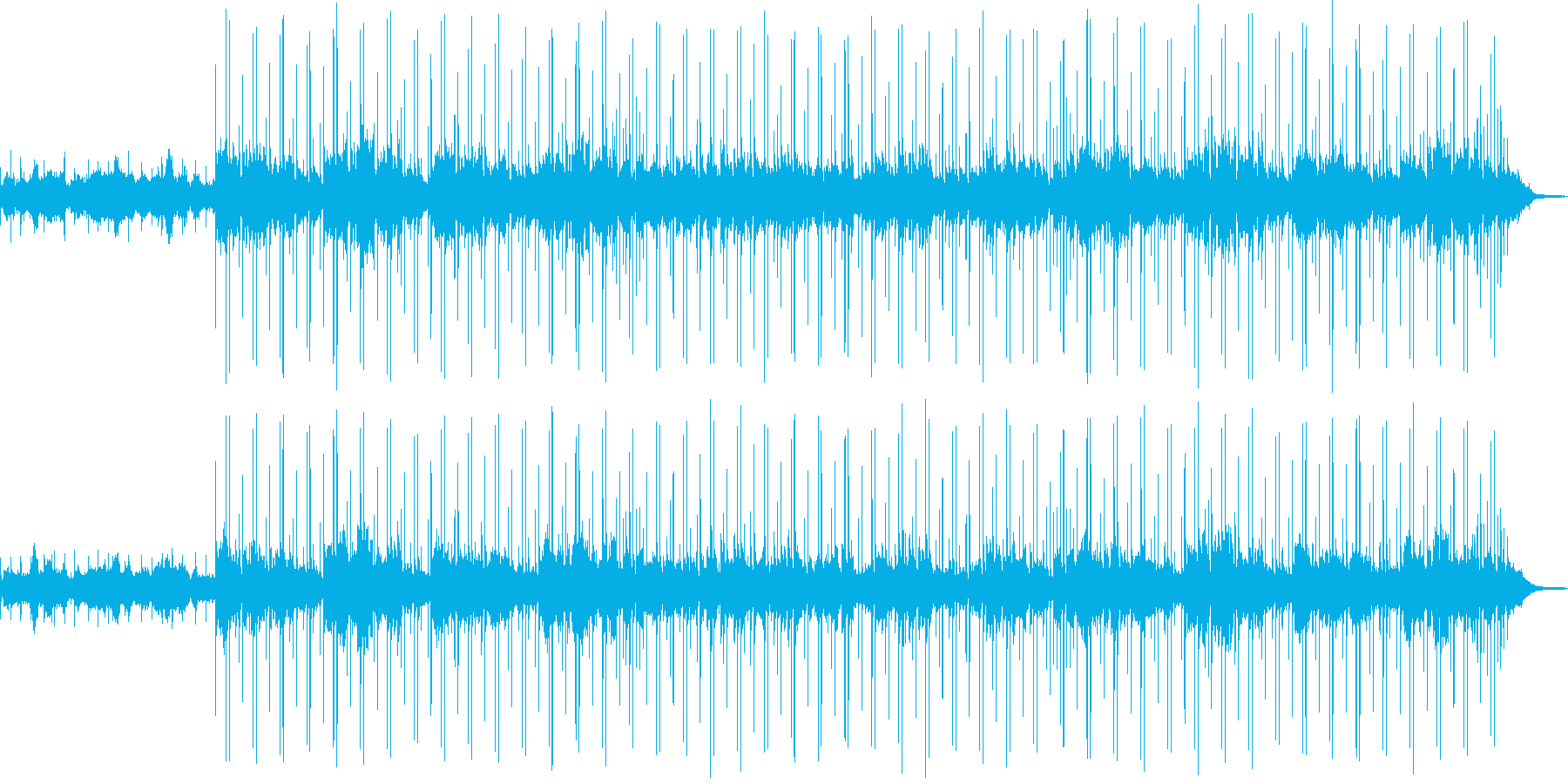 ボサノヴァ調 スローな曲 の再生済みの波形