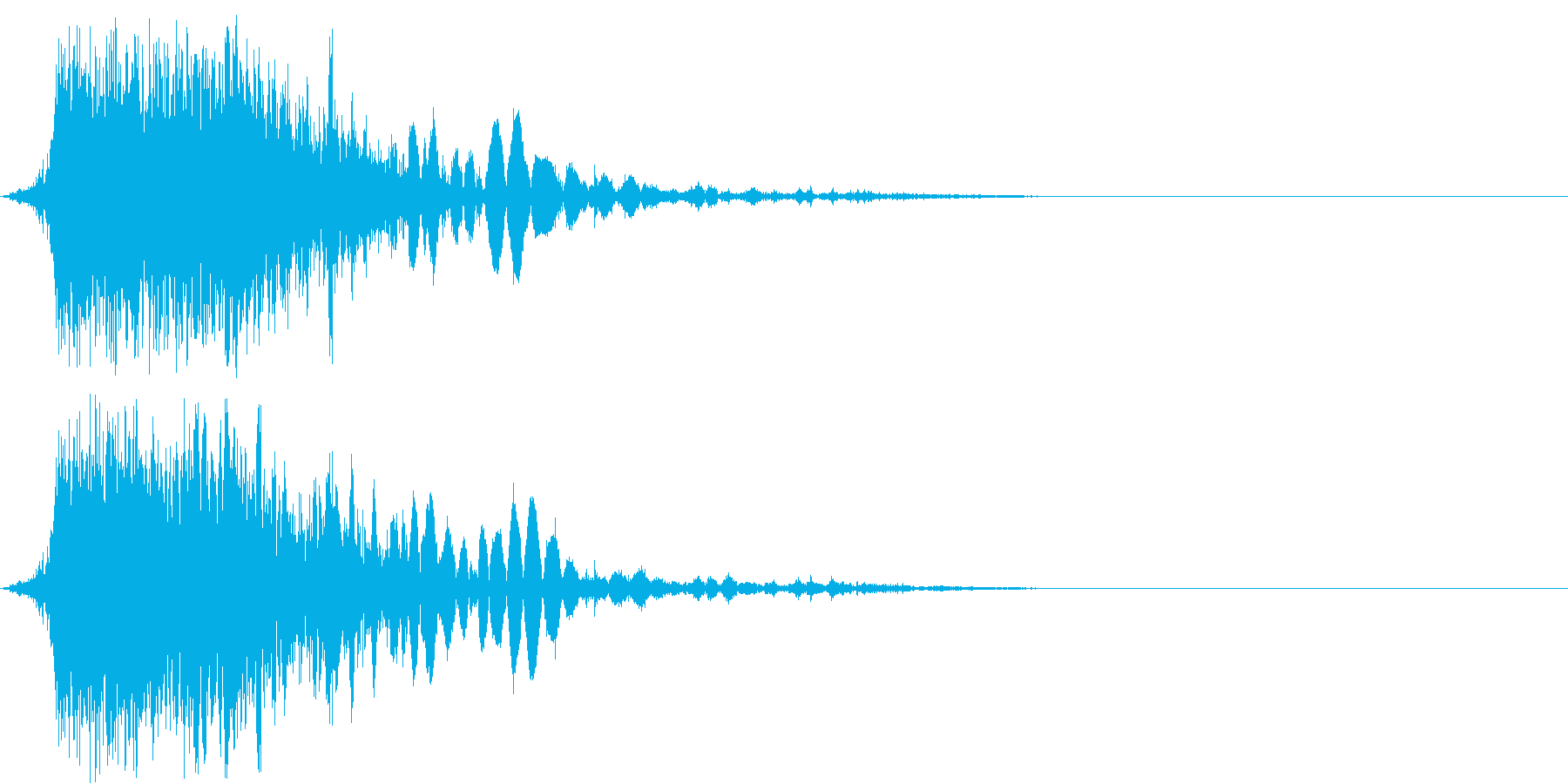 斬撃音(刀や剣で斬る/刺す効果音)06の再生済みの波形