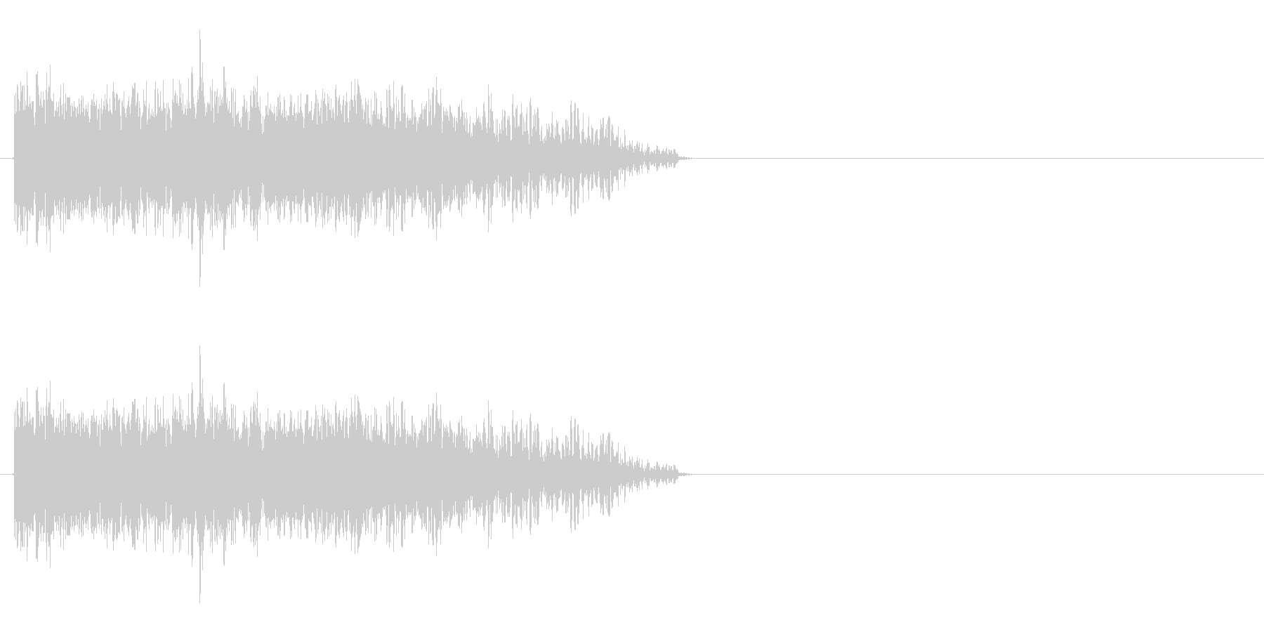 火炎系の魔法や火を吐く音ですの未再生の波形