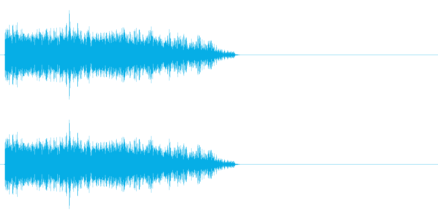 火炎系の魔法や火を吐く音ですの再生済みの波形