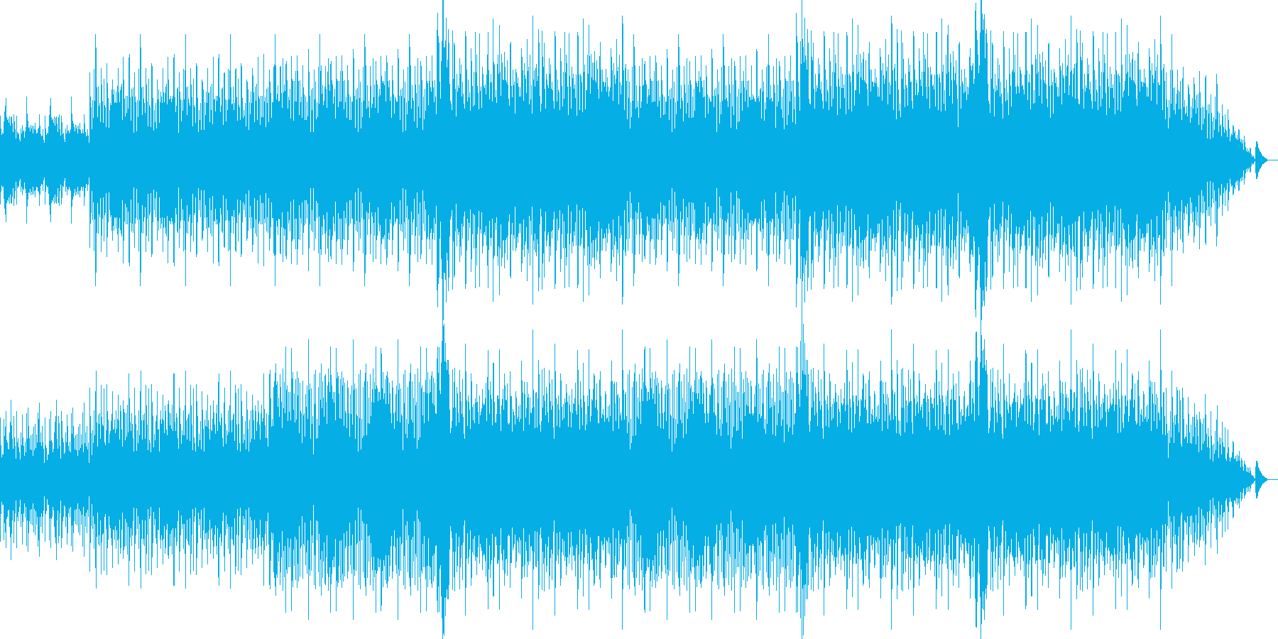 カッコいい感じのクラブミュージックの再生済みの波形