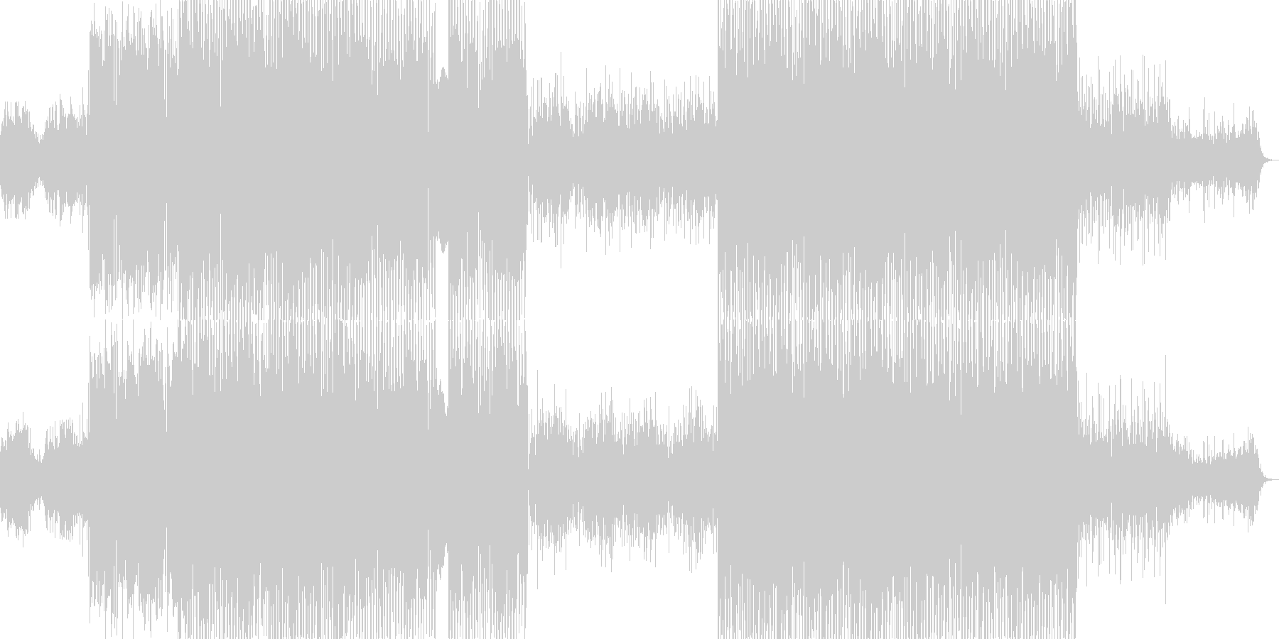 七夕×グルーヴをイメージした曲の未再生の波形