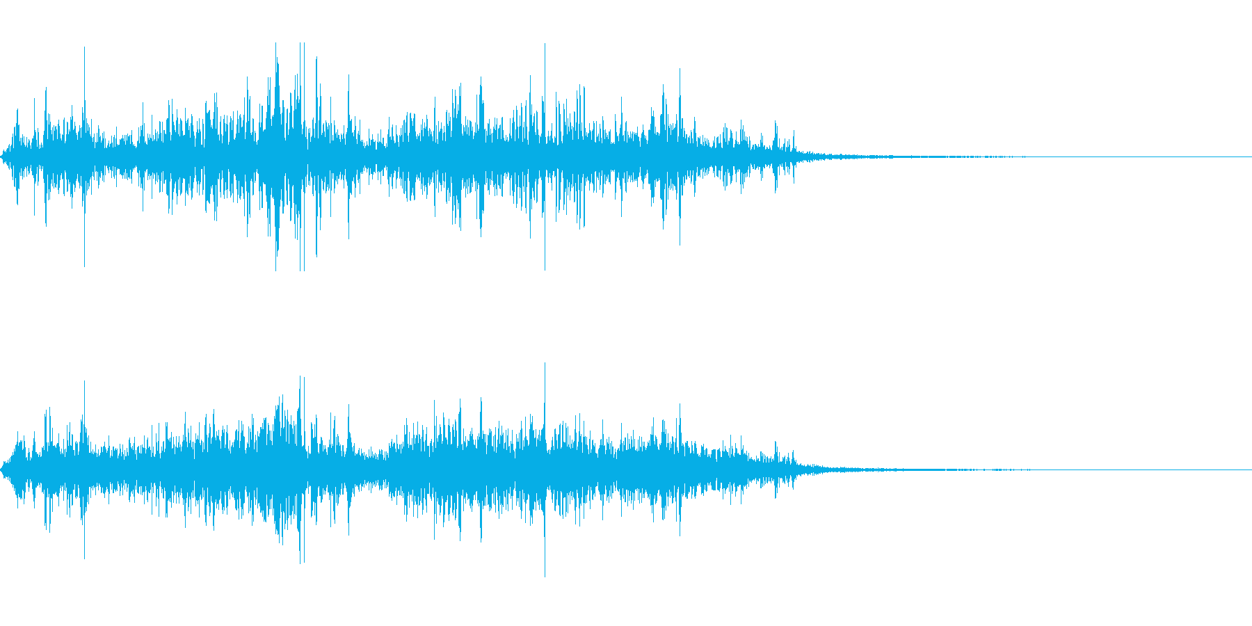 強風になびく音(旗やテントなどに)の再生済みの波形