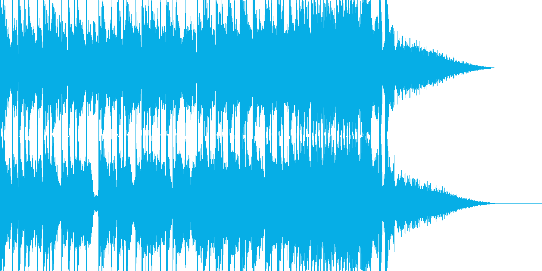 EDMシンセ&ドラムロールビルドアップの再生済みの波形