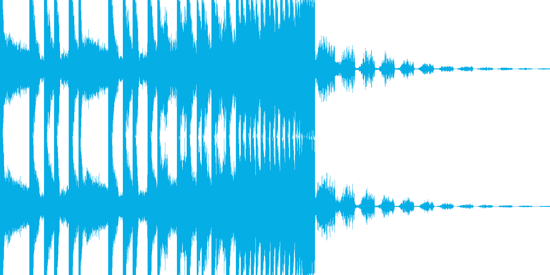 BPM128EDMビルドアップです。の再生済みの波形