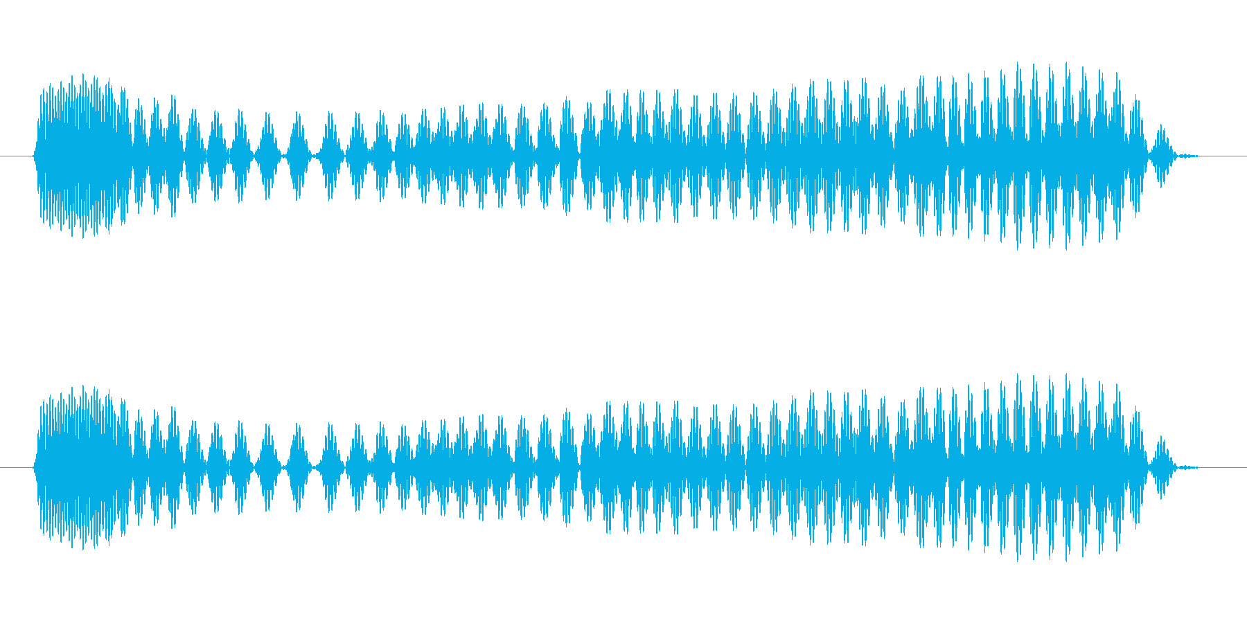 ぐう〜(お腹が減った時の音)の再生済みの波形