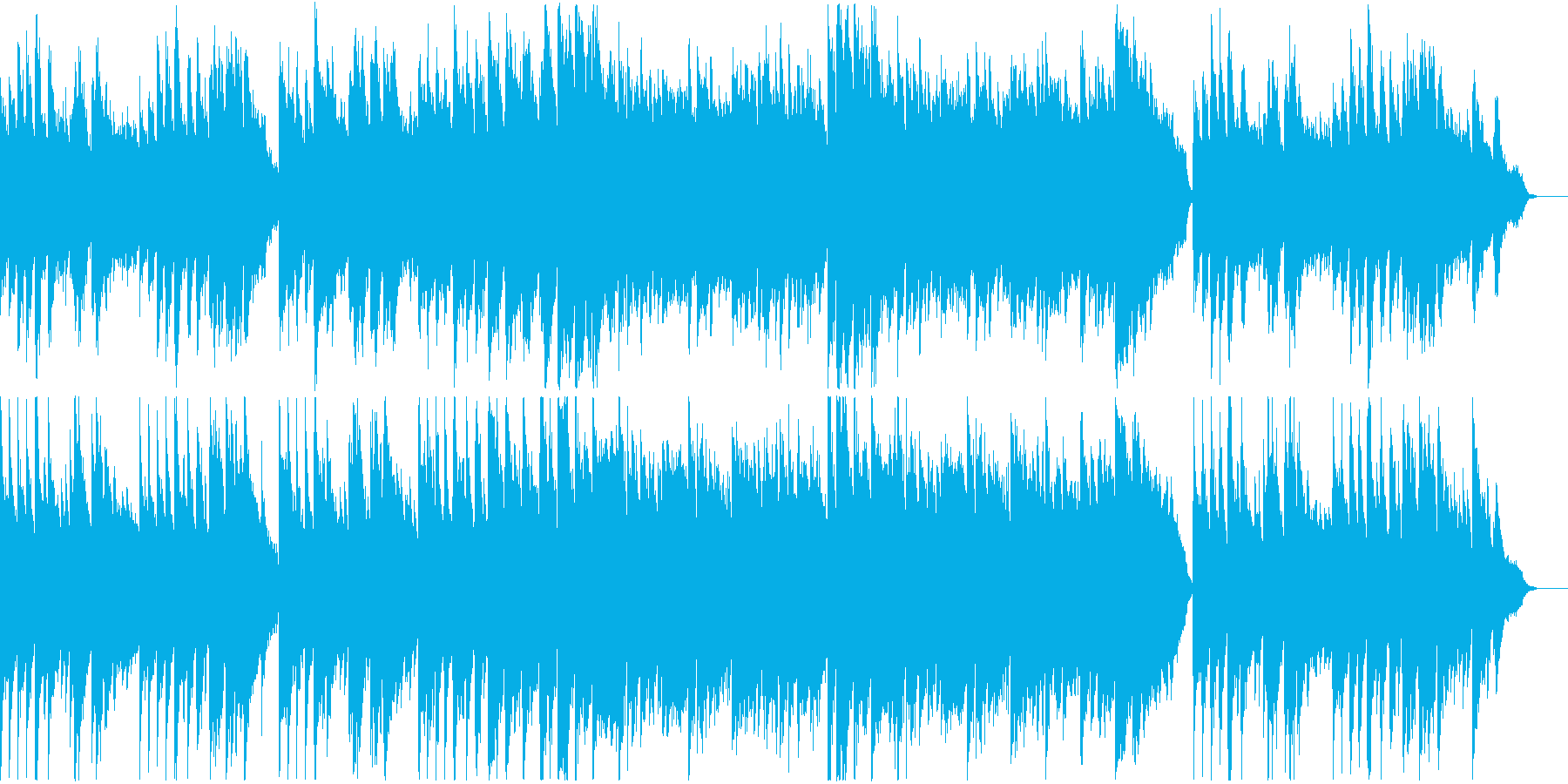 ピアノ主体のキラキラしたヒーリングの再生済みの波形