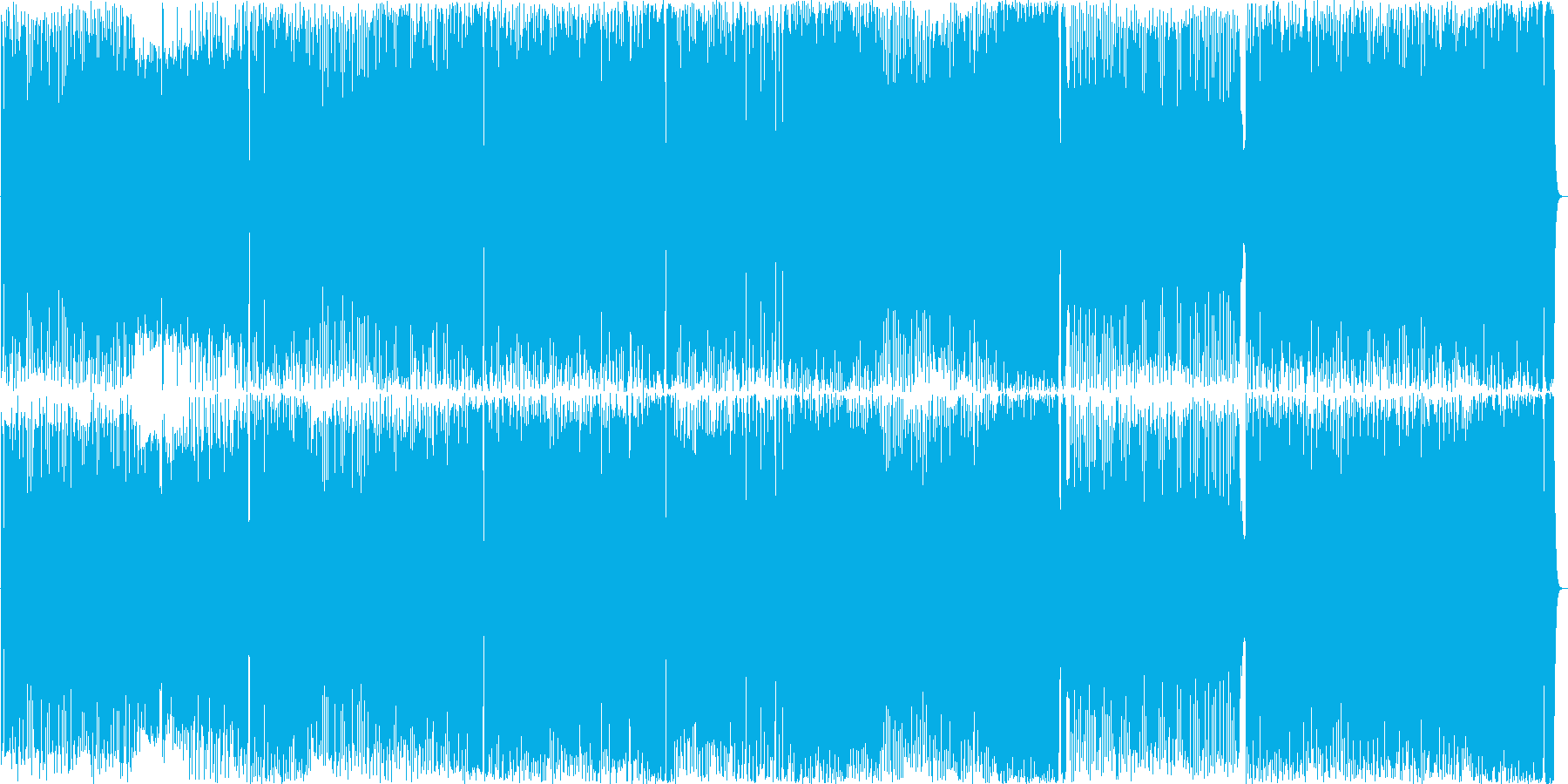 メタルとオーケストラのメロディアスな曲の再生済みの波形