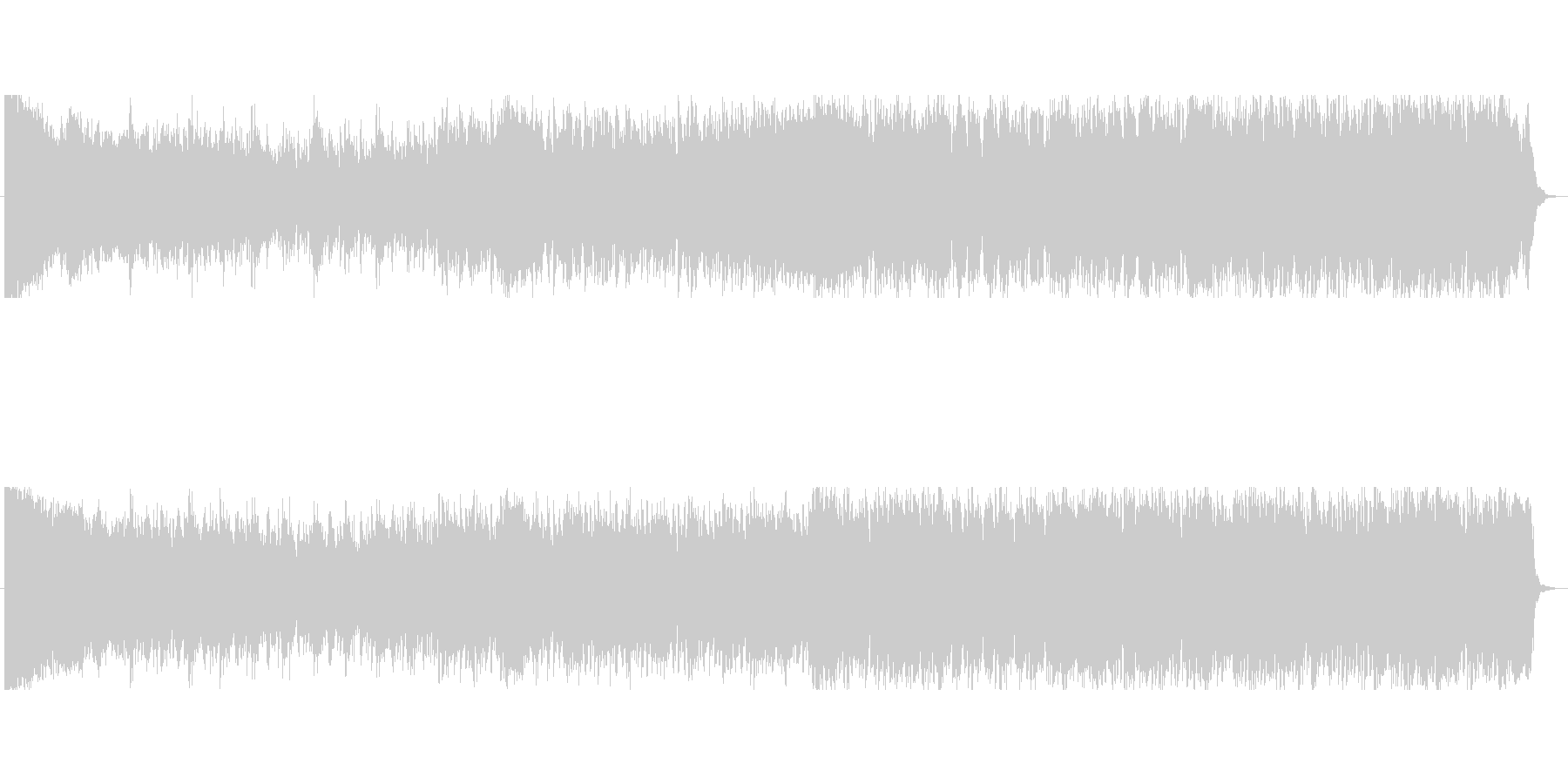 重くて激しめな強そうなボスキャラ曲の未再生の波形