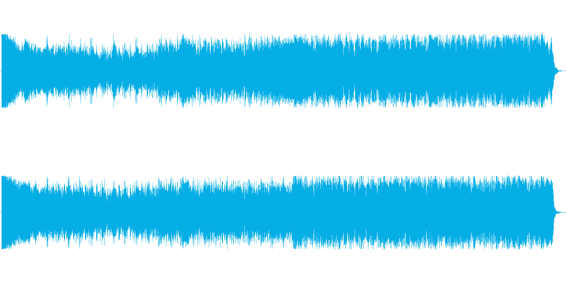 重くて激しめな強そうなボスキャラ曲の再生済みの波形