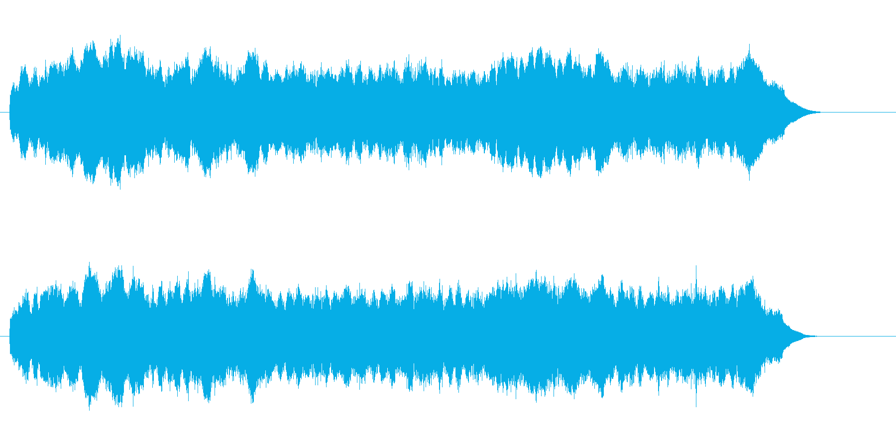ジリリリリリ(目覚ましの音)の再生済みの波形
