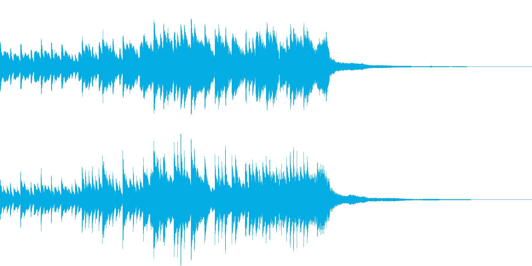 ピアノBGM30秒-幸せ、ぬくもり、感動の再生済みの波形