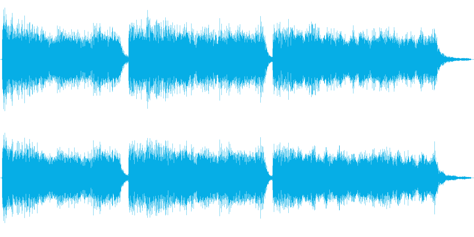 ゲームクリアしたような音の再生済みの波形