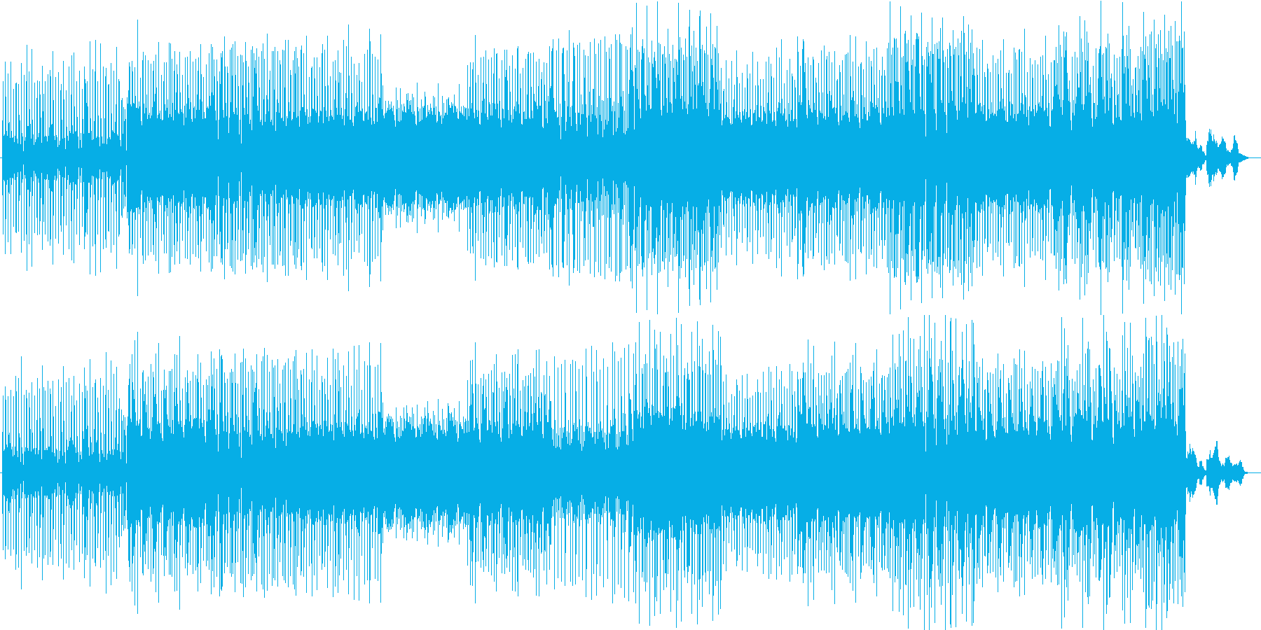 現代的キャッチーなシンセドラムなどEDMの再生済みの波形