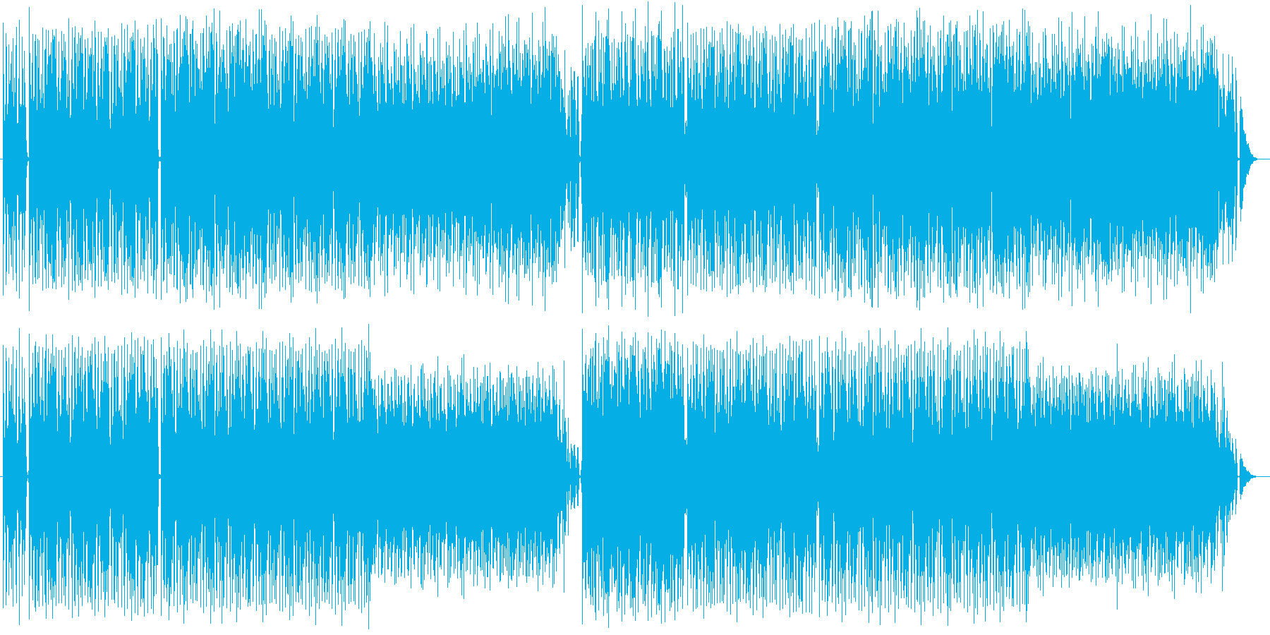 激しくロックなギターダンスチューンの再生済みの波形