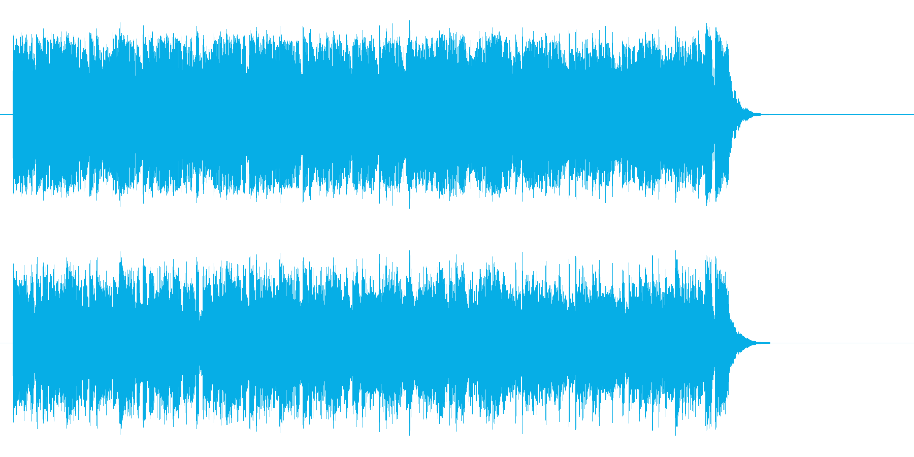 ワクワクする明るいポップ(サビ)の再生済みの波形