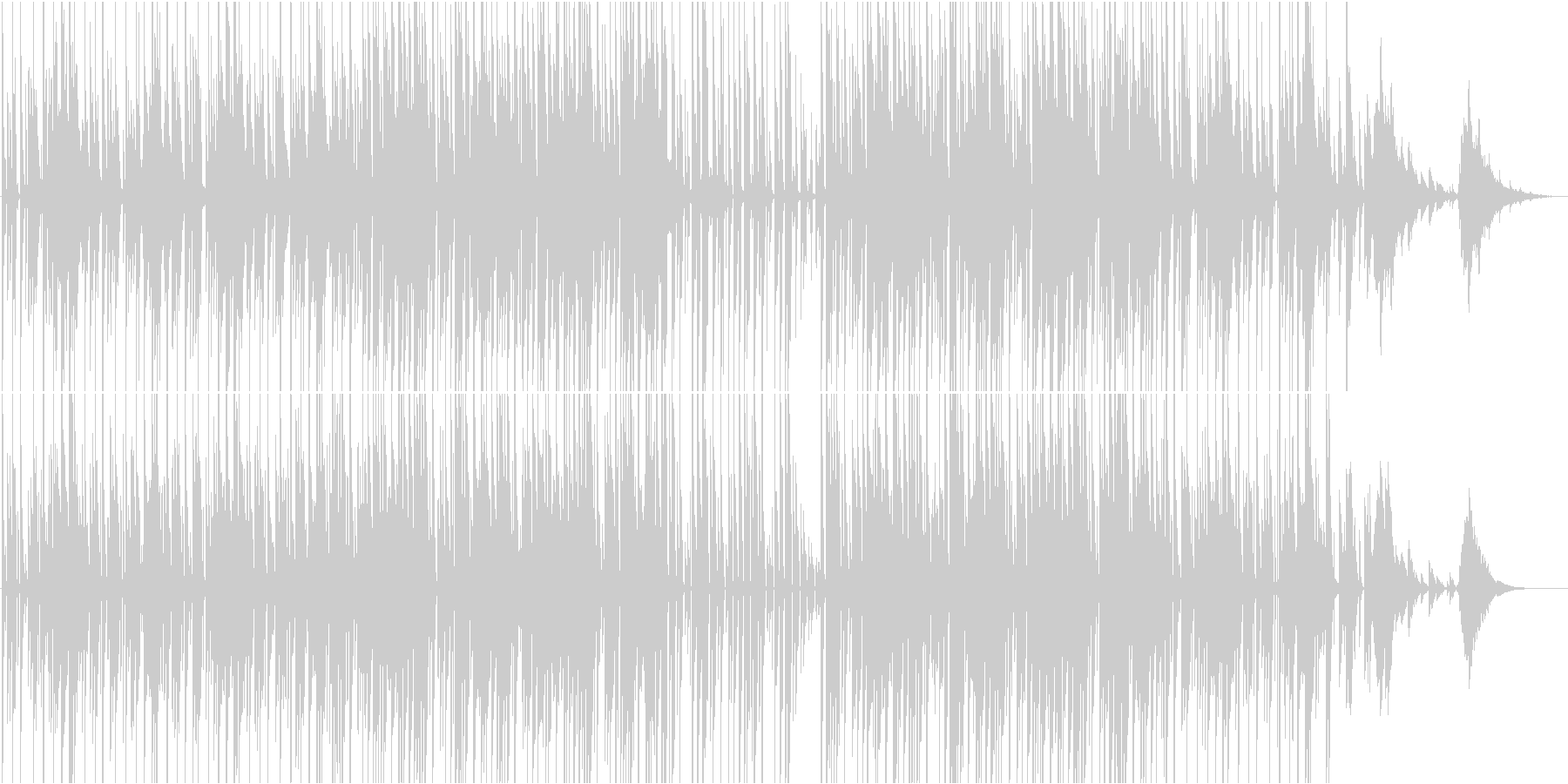 説明、紹介などのテーマ。ミニマル電子音楽の未再生の波形