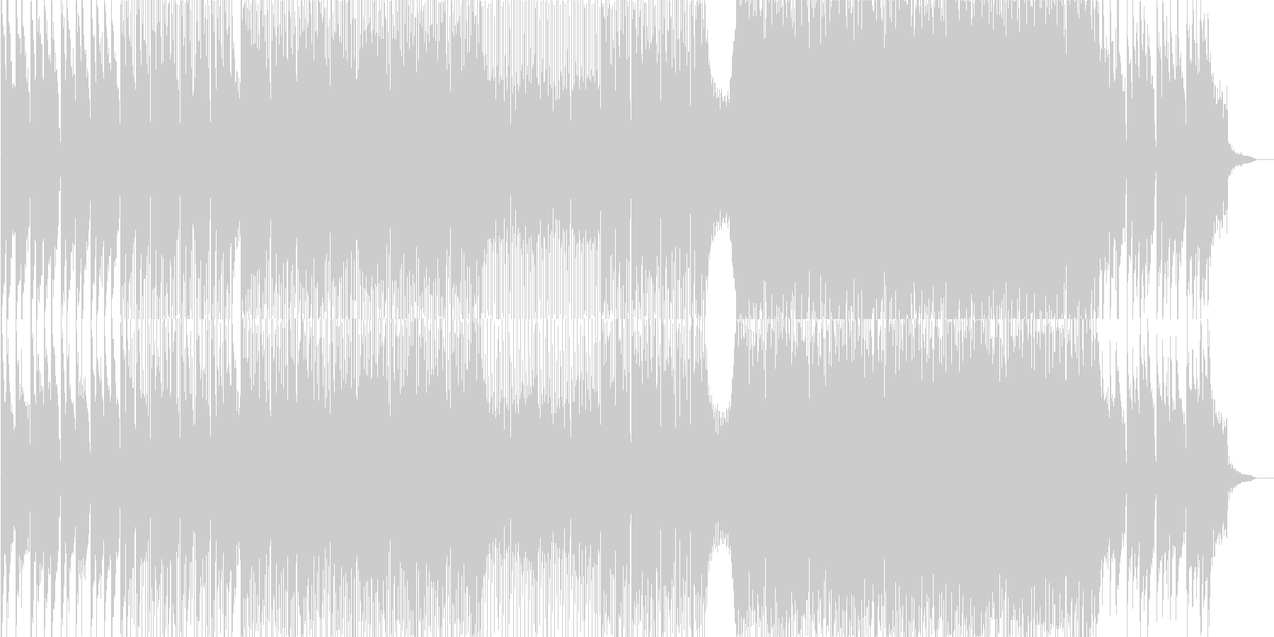 郷愁・哀愁をイメージした切ないハウスの未再生の波形