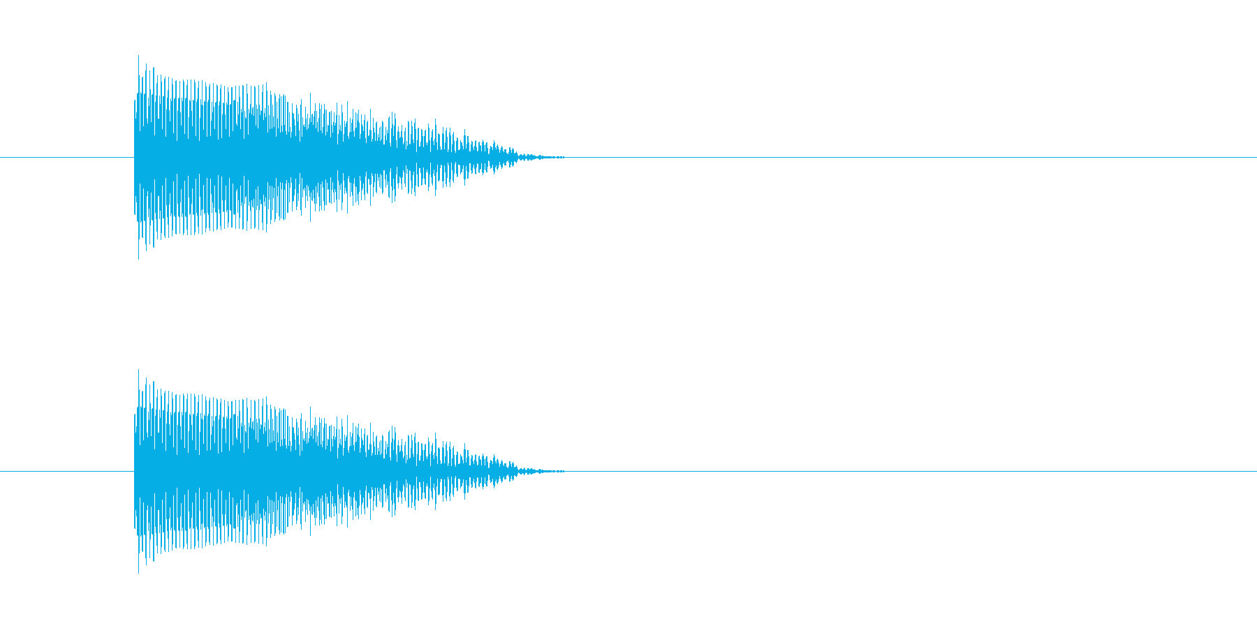 ギターのスライド音ですの再生済みの波形