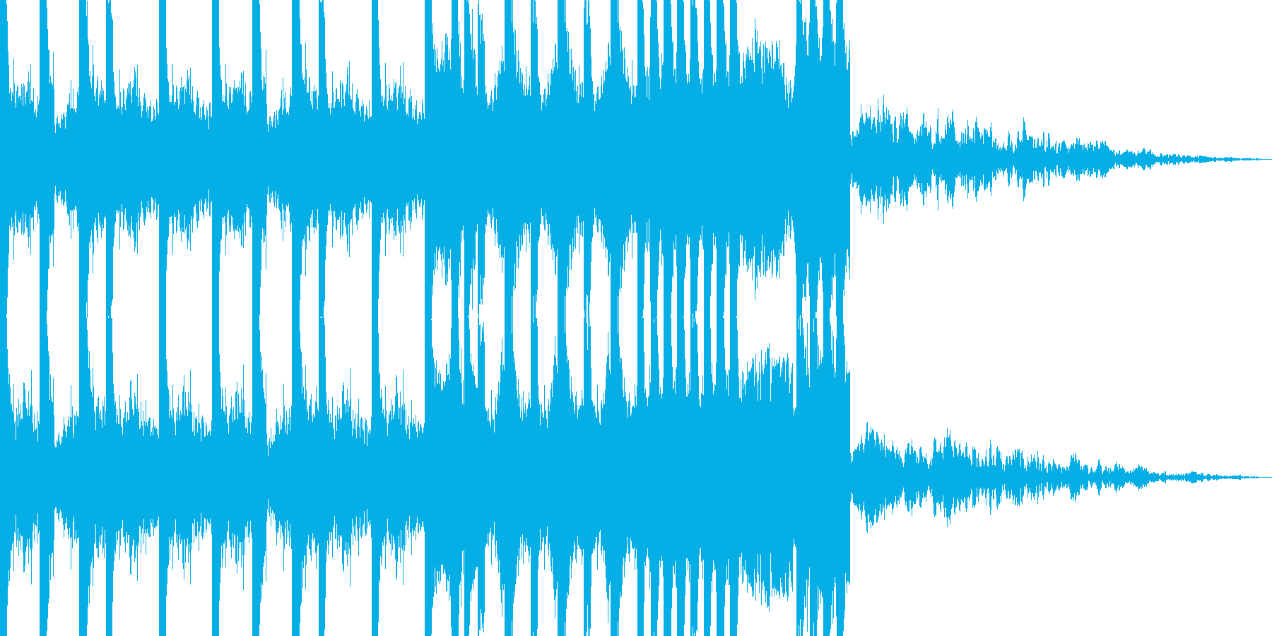 BPM128EDMビルドアップです。の再生済みの波形