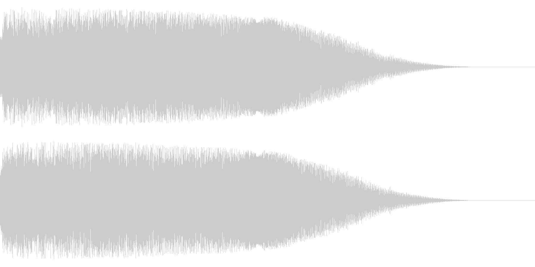 疾走感な効果音(ドカーン)の未再生の波形