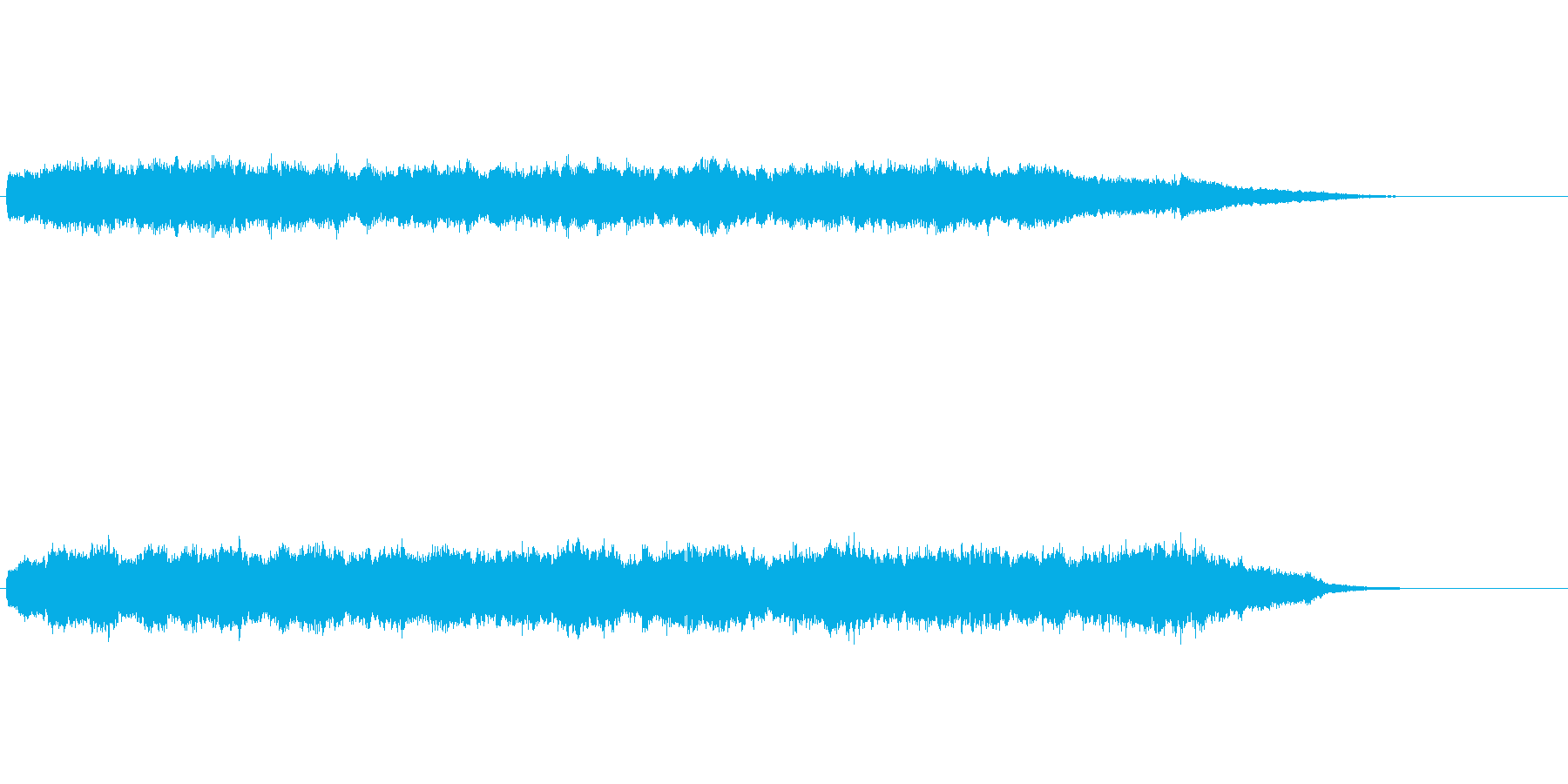 きらきらした音の二十秒サウンドロゴの再生済みの波形