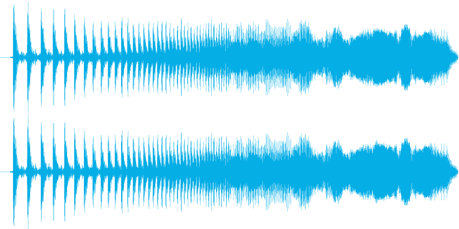 機械系の短い効果音です。の再生済みの波形