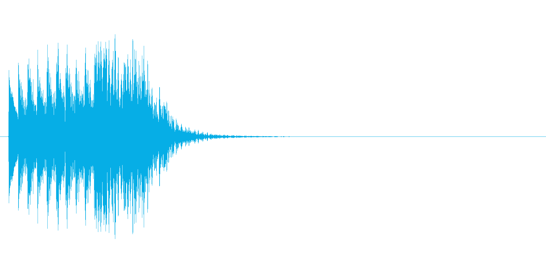 動画の場面転換などに使える効果音の再生済みの波形