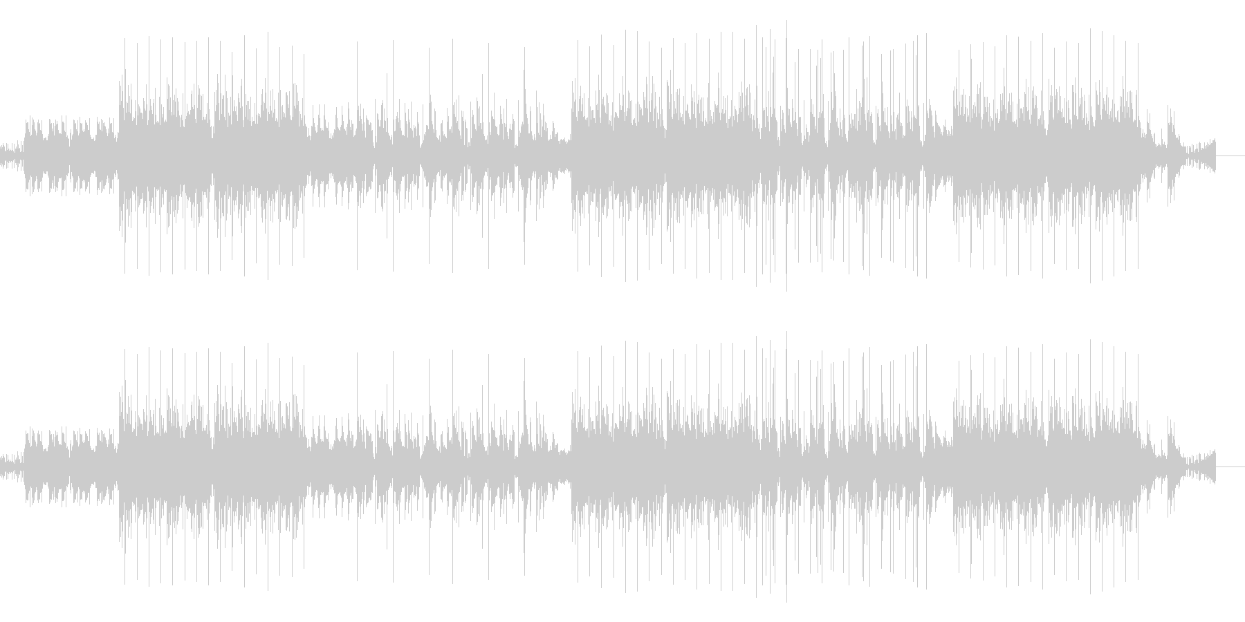 昔のレコードみたいな音質 ヒップホップ風の未再生の波形