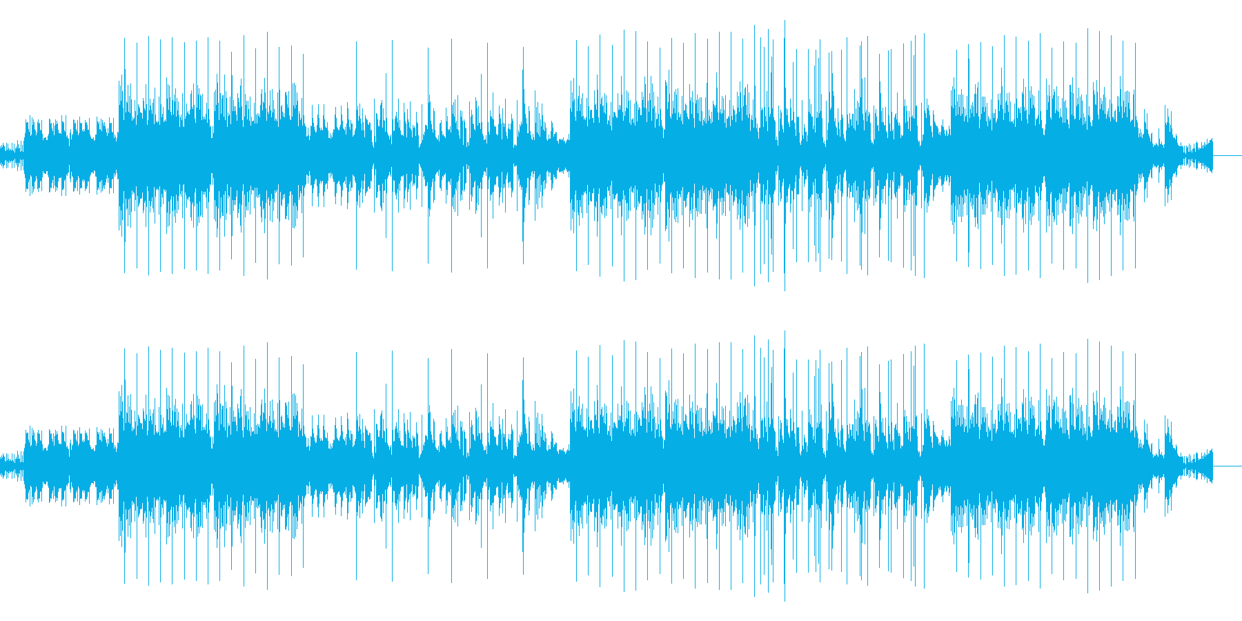 昔のレコードみたいな音質 ヒップホップ風の再生済みの波形