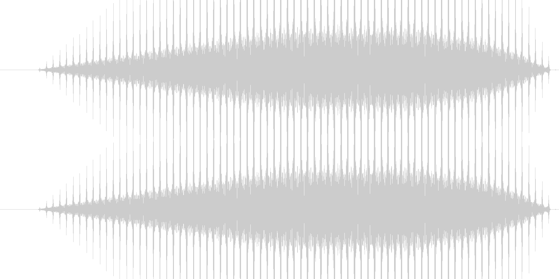 ヘリコプターが飛ぶ音の未再生の波形