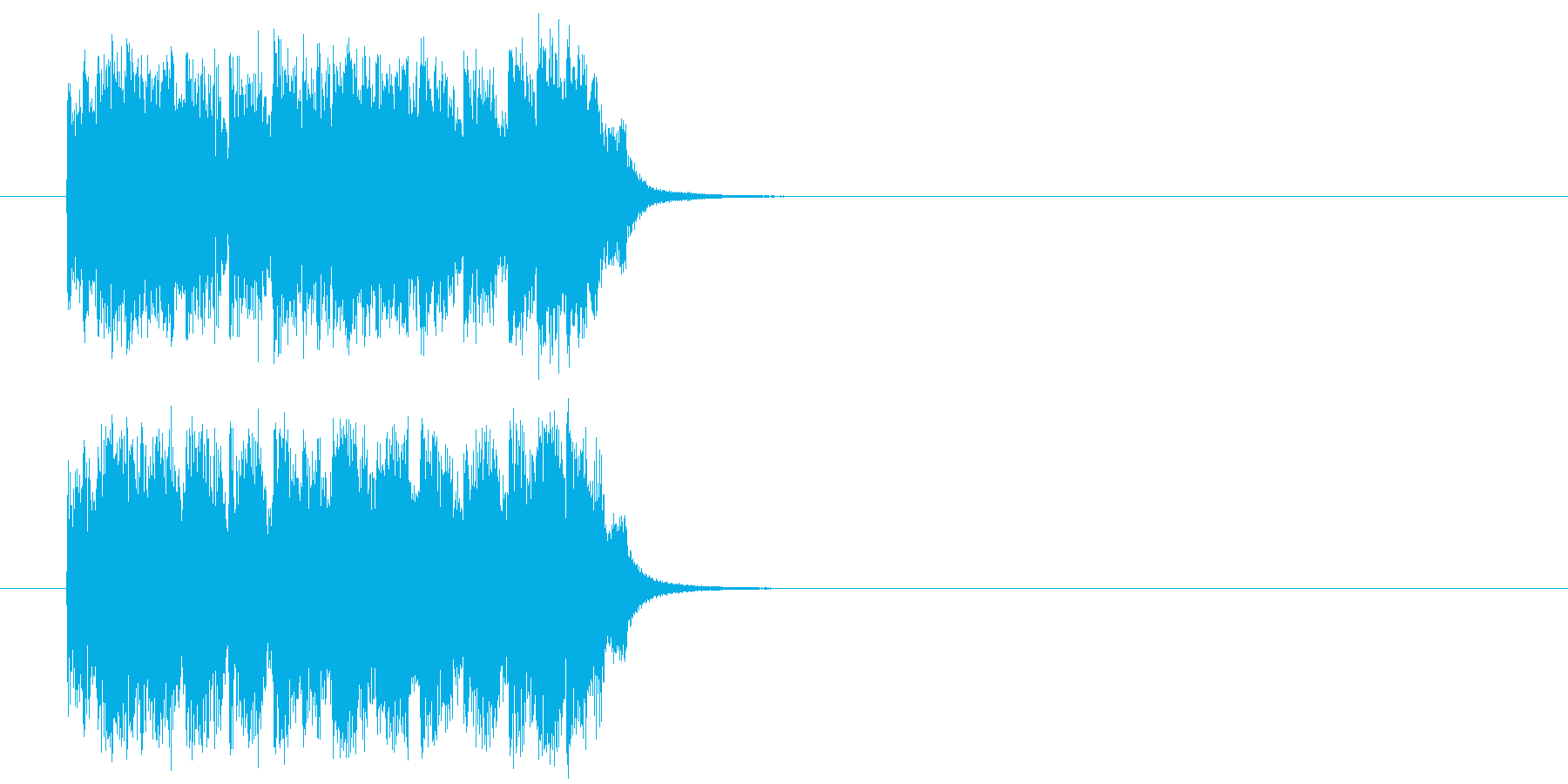 ロック系ジングルの再生済みの波形