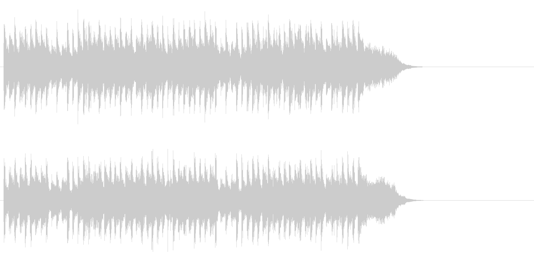 出発のエンディングBGM(Aメロ)の未再生の波形