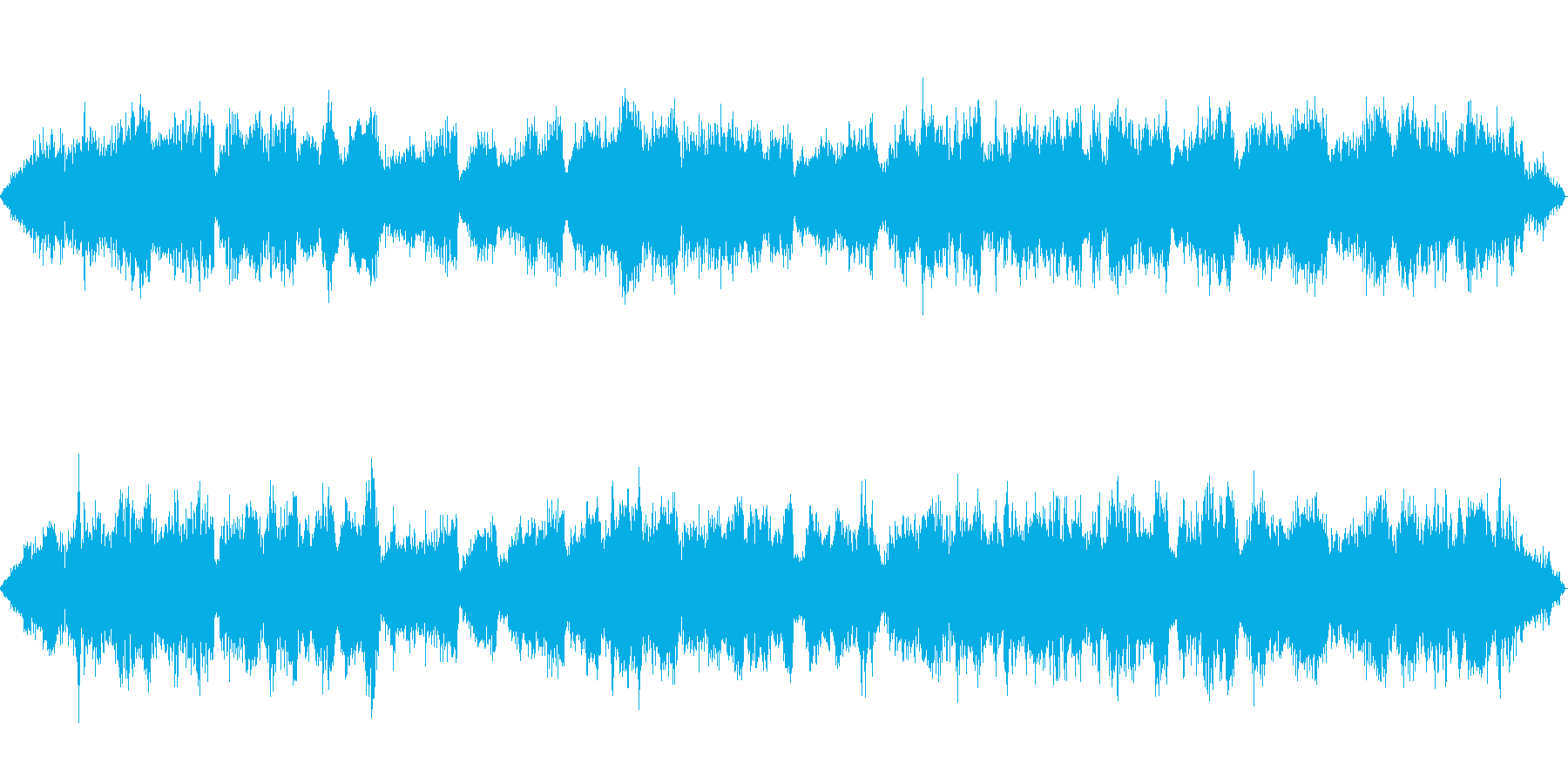 ヨガやヒーリングに使える気持ち良いBGMの再生済みの波形