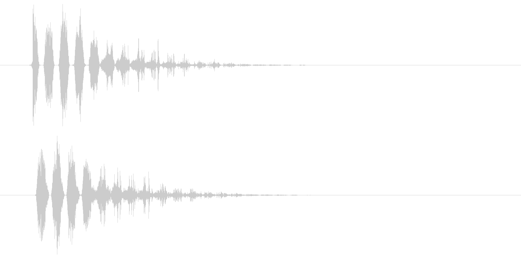 ドピューン(呪文や移動などの音)の未再生の波形