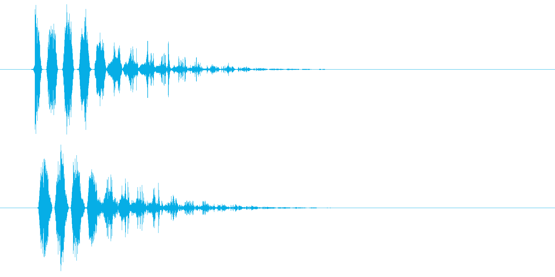 ドピューン(呪文や移動などの音)の再生済みの波形
