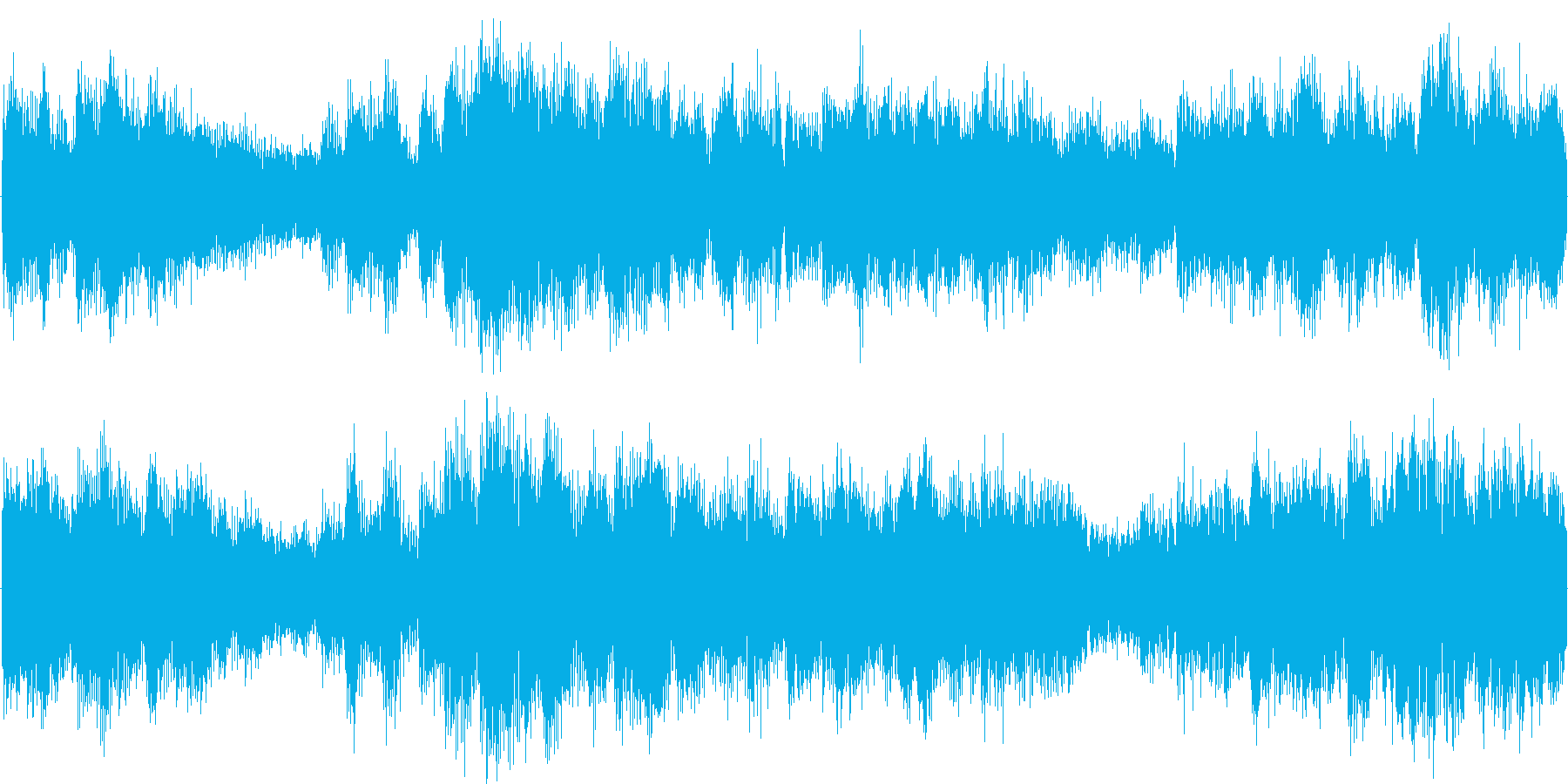 明るい雰囲気の短めのループ楽曲です。の再生済みの波形